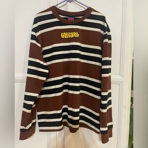Empyre Logan Brown and Black Striped‎ Tee XL